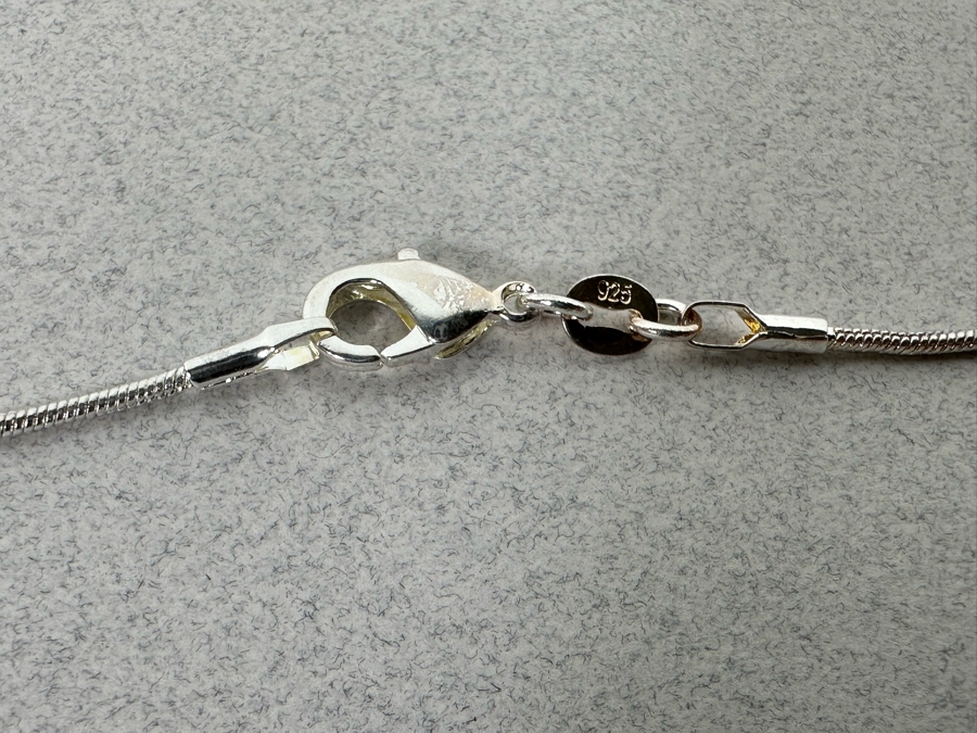 Sterling Silver Star Of David Pendant With 21' Sterling Silver Necklace 15.8g [Photo 8]