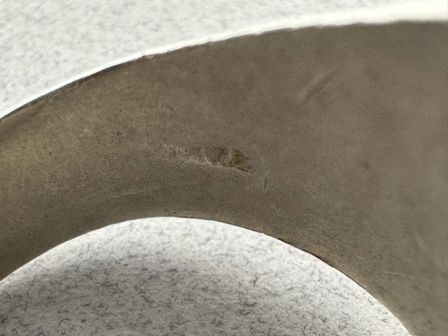 Vintage Sterling Silver Carved Cameo Ring Size 14 22.7g [Photo 11]