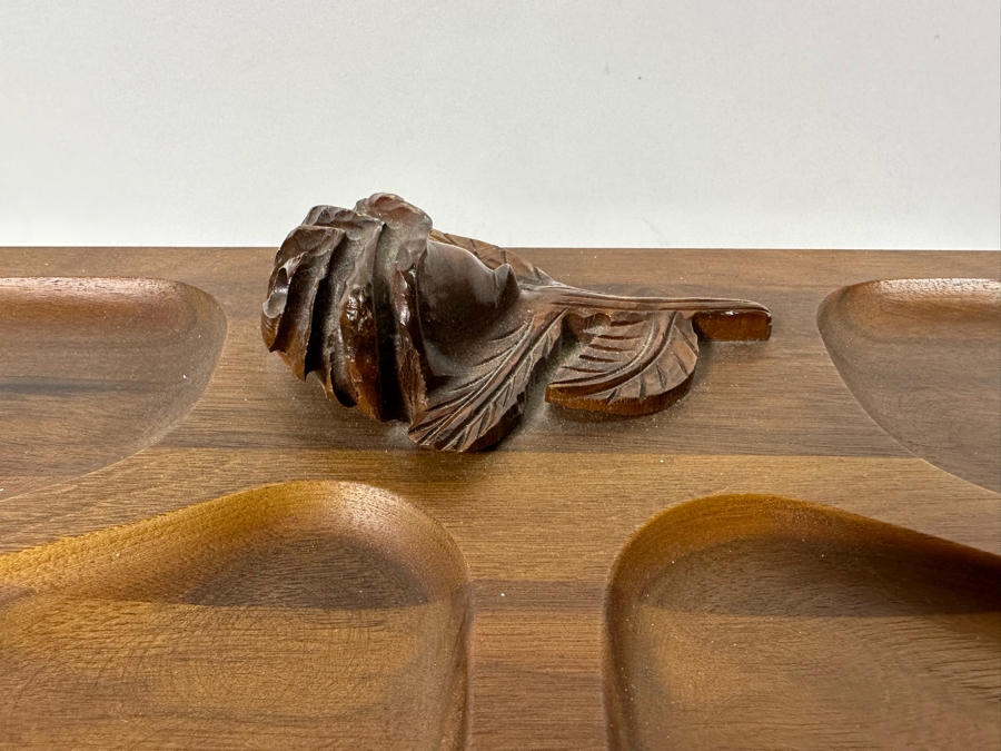 Vintage Wooden Jewelry Box With Assorted Jewelry 11.5W X 7D X 5H - See Photos [Photo 5]