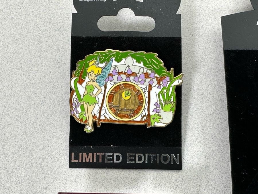 Collection Of Vintage Disneyland Trading Pins New On Cards - Nine Limited Edition Pins Tinker Bell [Photo 12]