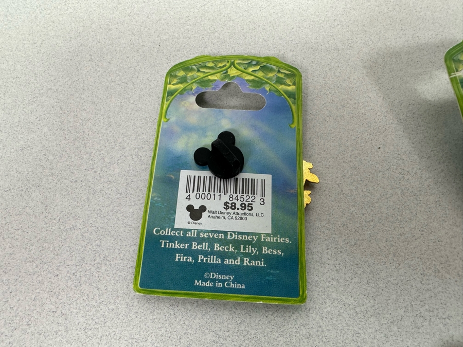 Collection Of Vintage Disneyland Fairies Trading Pins New On Cards Tinker Bell [Photo 7]