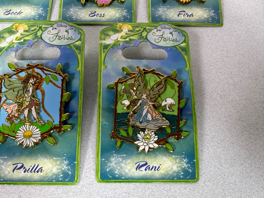 Collection Of Vintage Disneyland Fairies Trading Pins New On Cards Tinker Bell [Photo 6]