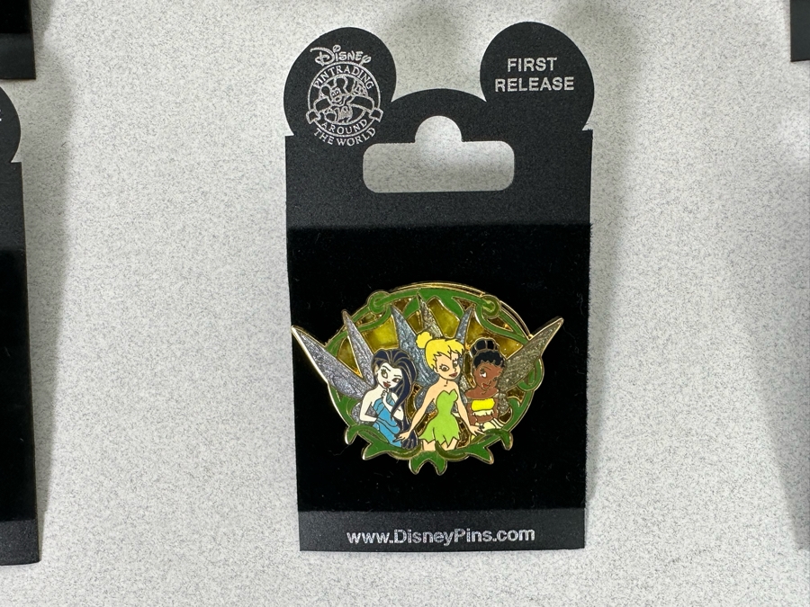 Collection Of Vintage Disneyland Trading Pins New On Cards Tinker Bell - Four First Release Pins [Photo 9]