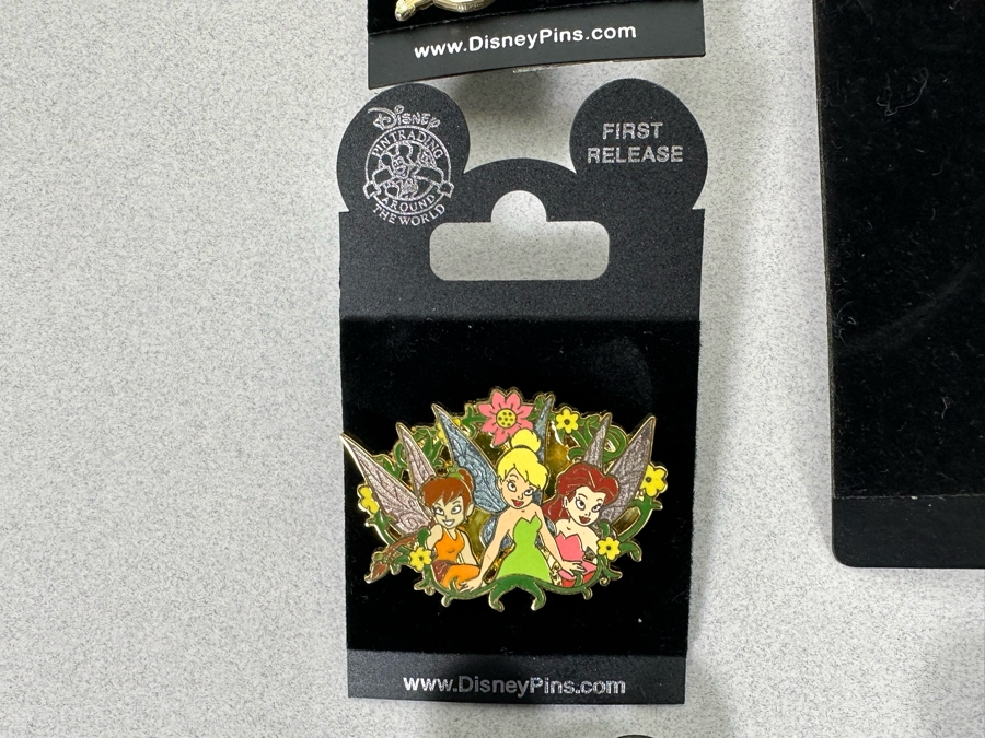 Collection Of Vintage Disneyland Trading Pins New On Cards Tinker Bell - Four First Release Pins [Photo 7]