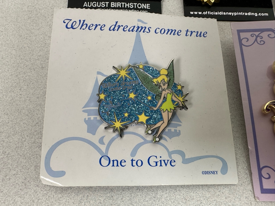 Collection Of Vintage Disneyland Trading Pins New On Cards Tinker Bell - One Limited Edition Pin [Photo 11]