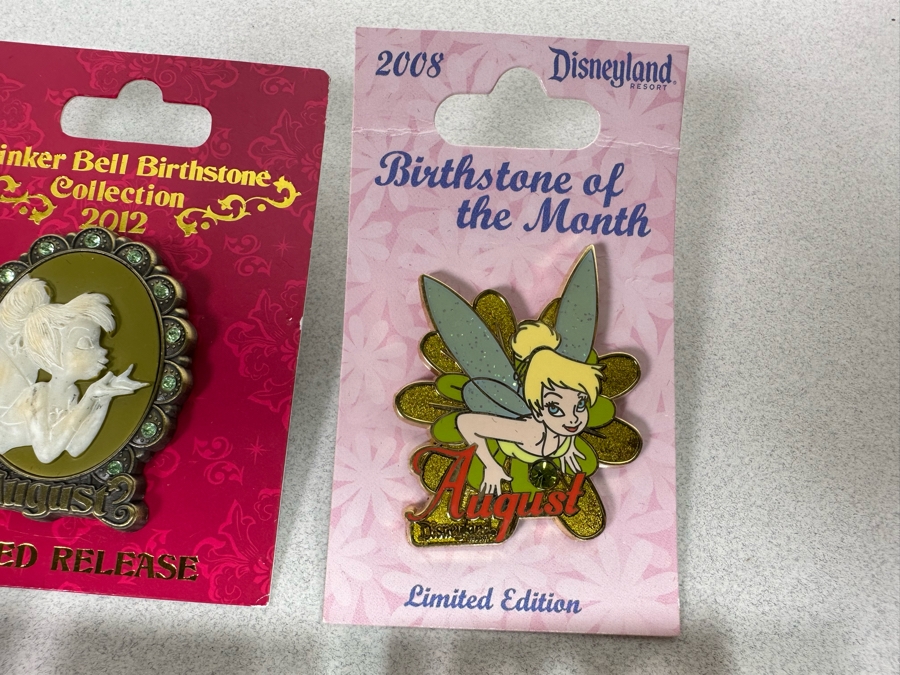 Collection Of Vintage Disneyland Trading Pins New On Cards Tinker Bell - One Limited Edition Pin [Photo 4]