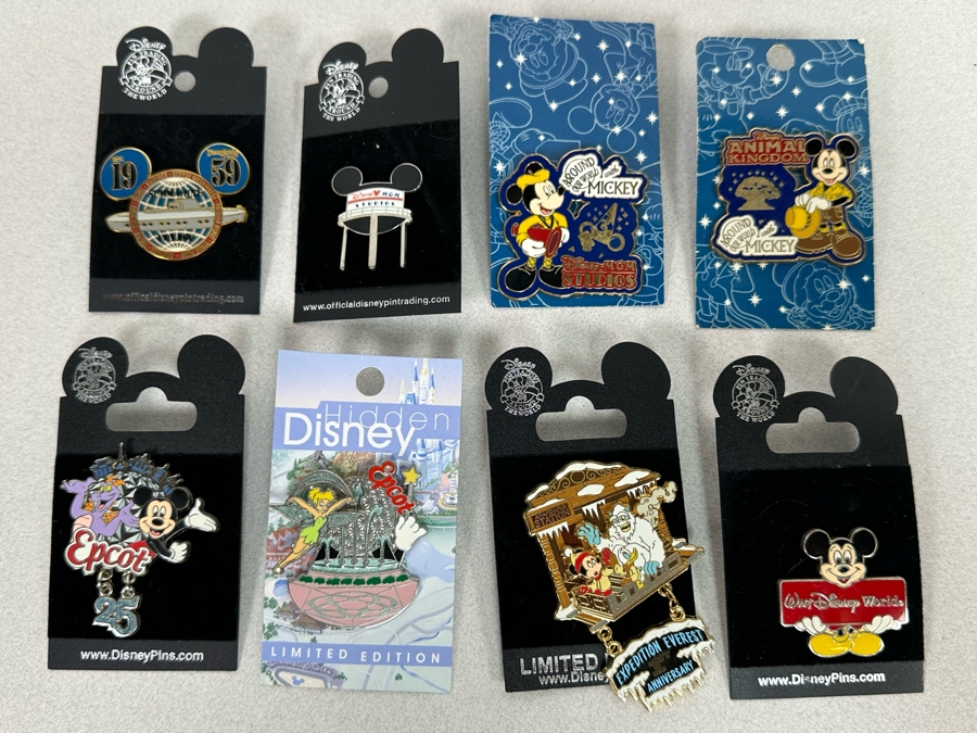 Collection Of Vintage Disneyland Trading Pins New On Cards - Two Limited Edition Pins [Photo 3]