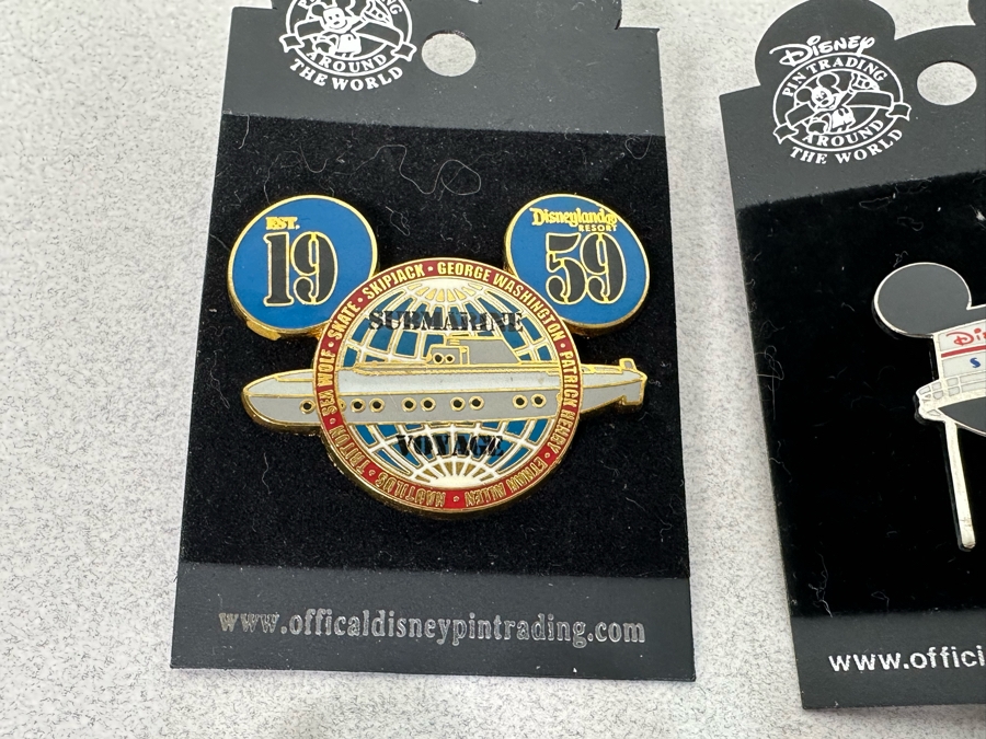 Collection Of Vintage Disneyland Trading Pins New On Cards - Two Limited Edition Pins [Photo 11]