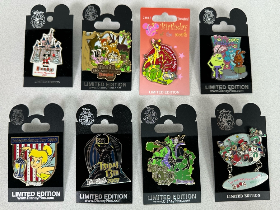 Collection Of Vintage Disneyland Limited Edition Trading Pins New On Cards [Photo 3]