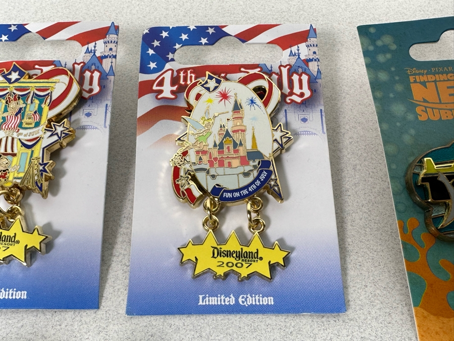 Collection Of Vintage Disneyland Limited Edition Trading Pins New On Cards [Photo 10]