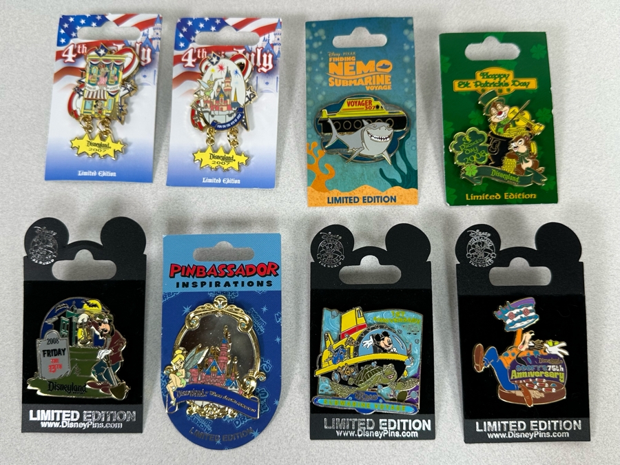 Collection Of Vintage Disneyland Limited Edition Trading Pins New On Cards [Photo 3]