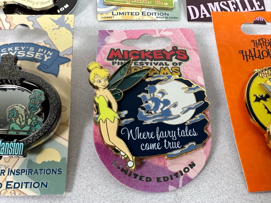 Collection Of Vintage Disneyland Limited Edition Trading Pins New On Cards [Photo 6]