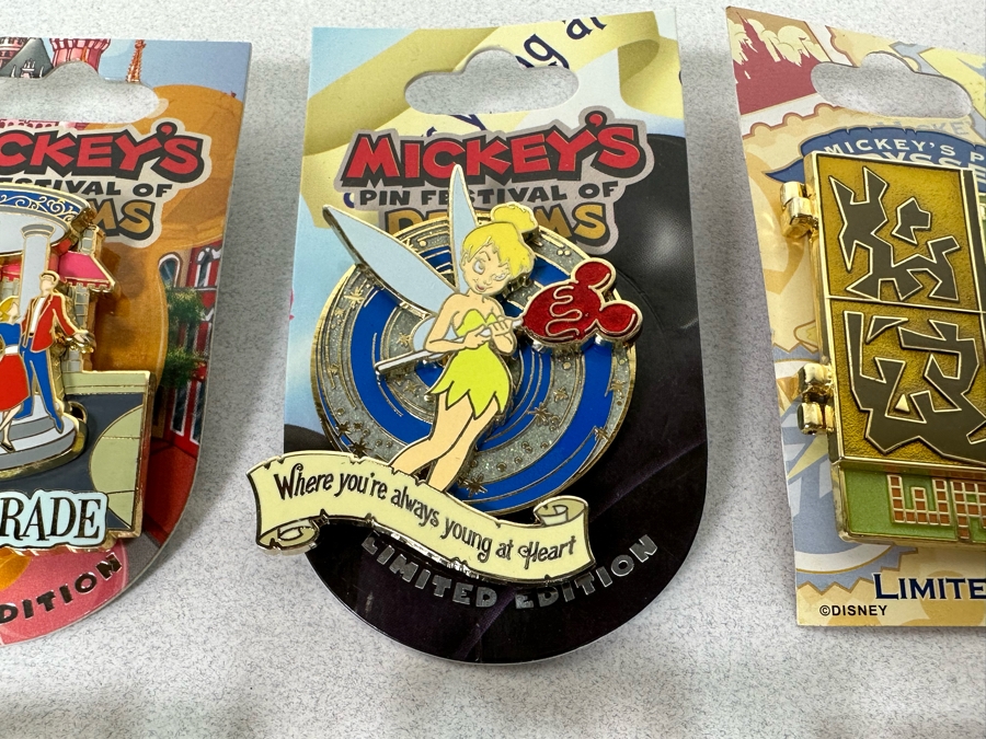 Collection Of Vintage Disneyland Limited Edition Trading Pins New On Cards [Photo 10]