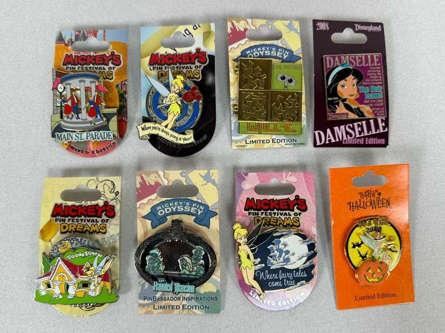 Collection Of Vintage Disneyland Limited Edition Trading Pins New On Cards [Photo 3]