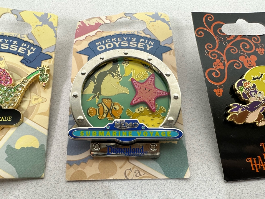 Collection Of Vintage Disneyland Trading Pins New On Cards [Photo 11]