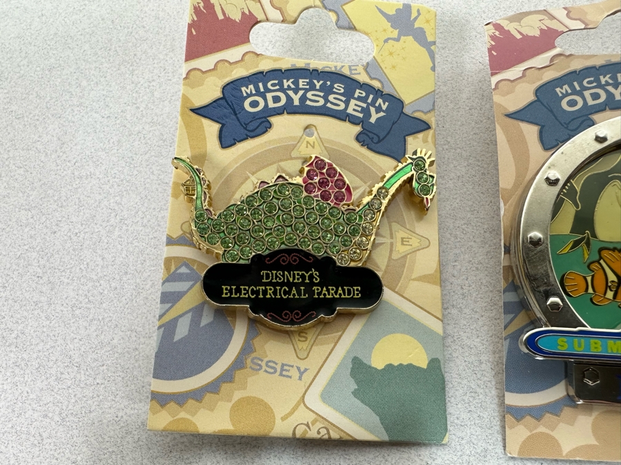 Collection Of Vintage Disneyland Trading Pins New On Cards [Photo 9]