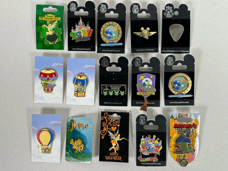 Collection Of Vintage Disneyland Trading Pins New On Cards [Photo 3]