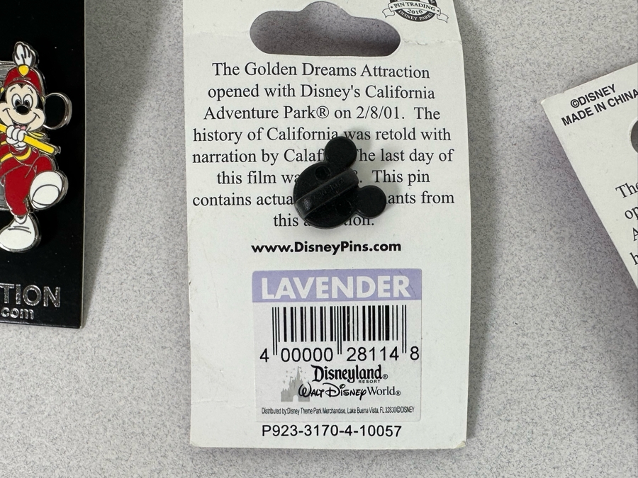 Collection Of Vintage Disneyland Trading Pins New On Cards [Photo 13]