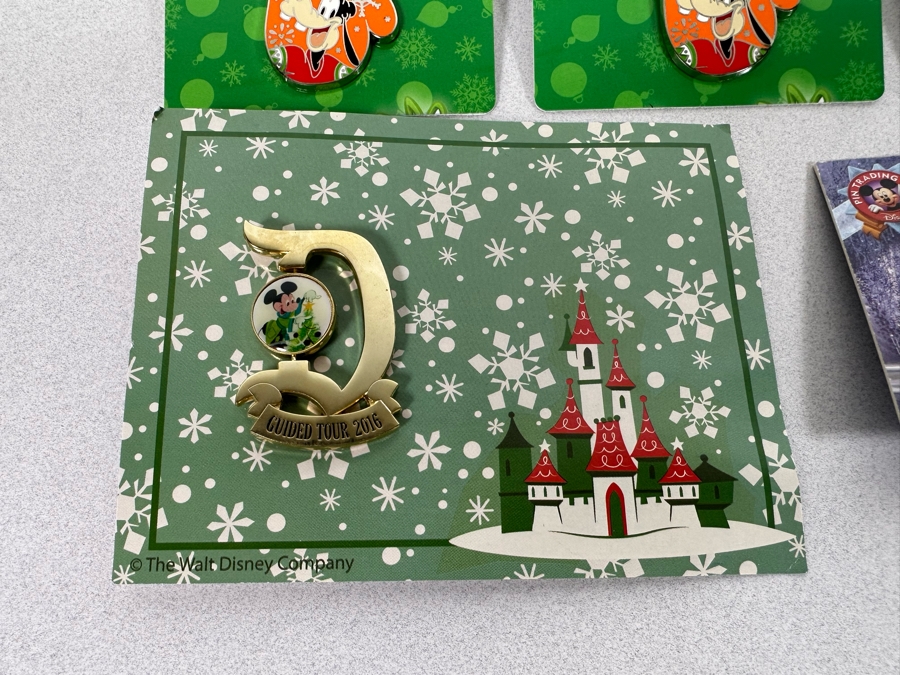 Collection Of Vintage Disneyland Trading Pins New On Cards - Six Limited Edition Pins [Photo 6]