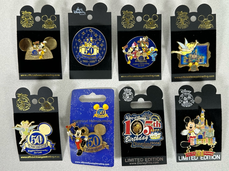 Collection Of Vintage Disneyland Trading Pins New On Cards - Two Limited Edition Pins [Photo 3]