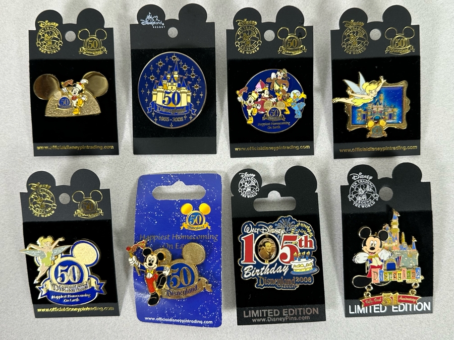 Collection Of Vintage Disneyland Trading Pins New On Cards - Two Limited Edition Pins [Photo 2]