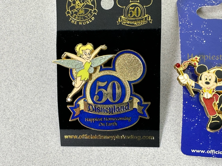 Collection Of Vintage Disneyland Trading Pins New On Cards - Two Limited Edition Pins [Photo 7]