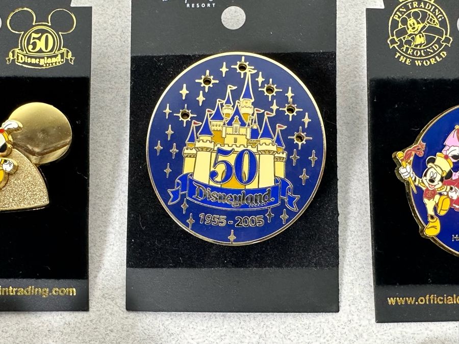 Collection Of Vintage Disneyland Trading Pins New On Cards - Two Limited Edition Pins [Photo 9]