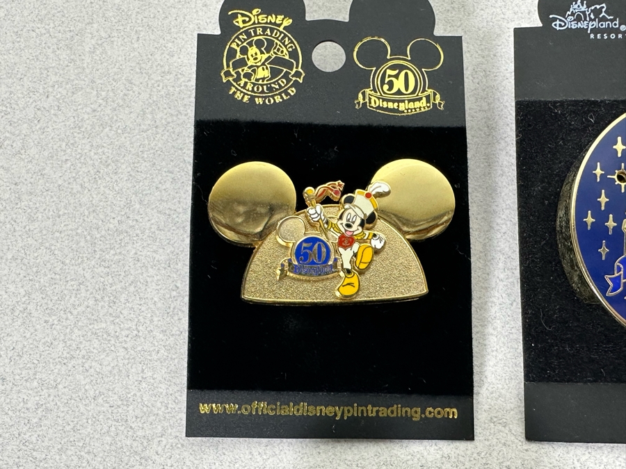 Collection Of Vintage Disneyland Trading Pins New On Cards - Two Limited Edition Pins [Photo 8]