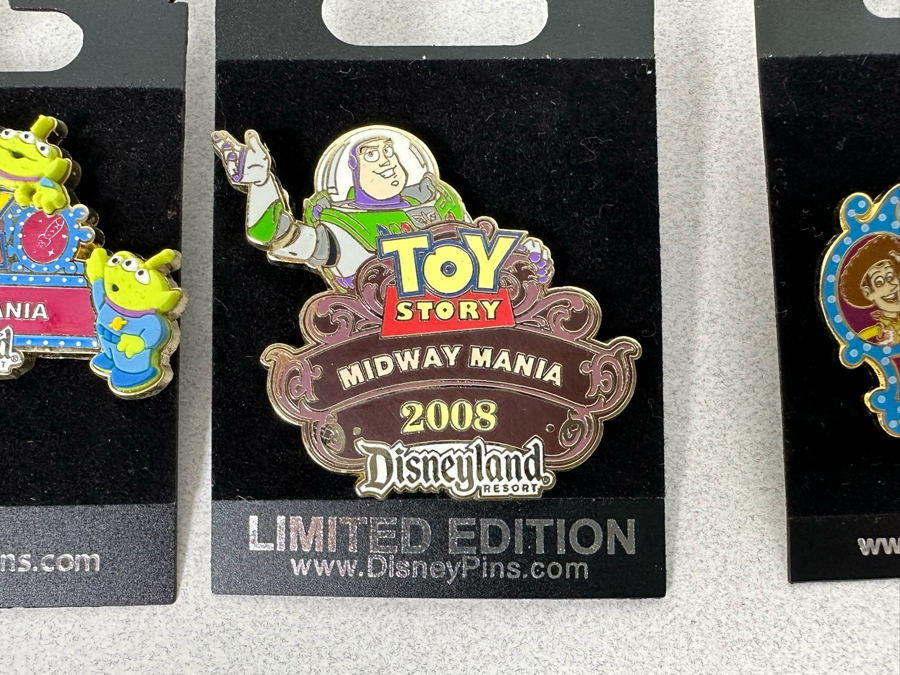 Collection Of Vintage Disneyland Trading Pins New On Cards - Two Limited Edition Pins [Photo 5]