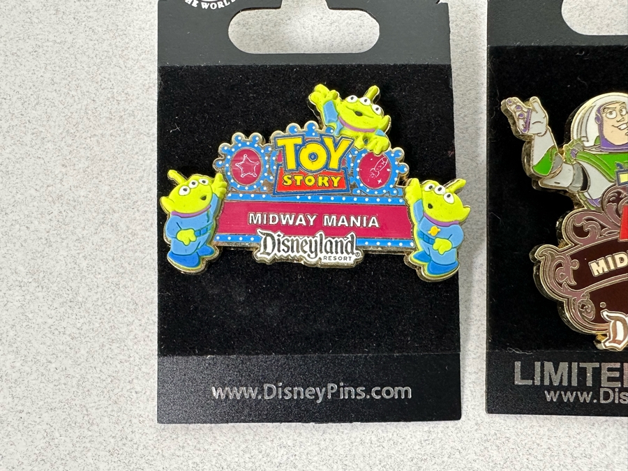 Collection Of Vintage Disneyland Trading Pins New On Cards - Two Limited Edition Pins [Photo 6]