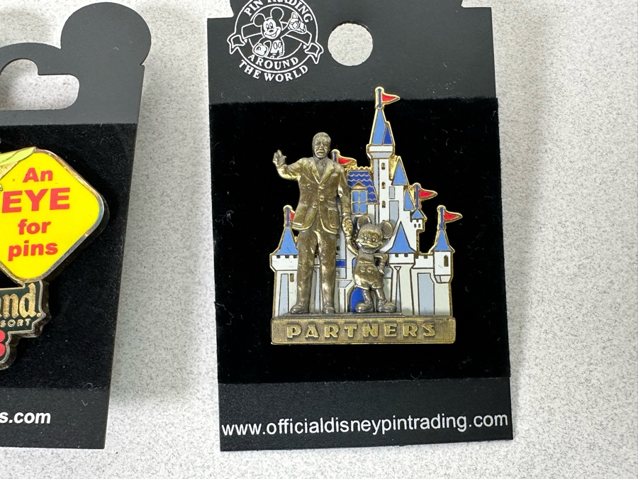 Collection Of Vintage Disneyland Trading Pins New On Cards - Two Limited Edition Pins [Photo 4]