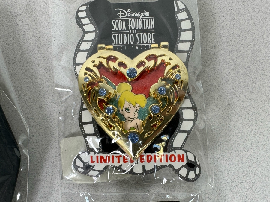 Collection Of Vintage Disneyland Trading Pins New On Cards - Three Limited Edition Pins The Nightmare Before Christmas Disney's Soda Fountain And Studio Store [Photo 6]