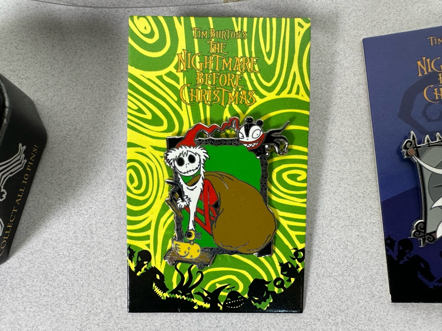 Collection Of Vintage Disneyland The Nightmare Before Christmas Trading Pins New On Cards [Photo 9]