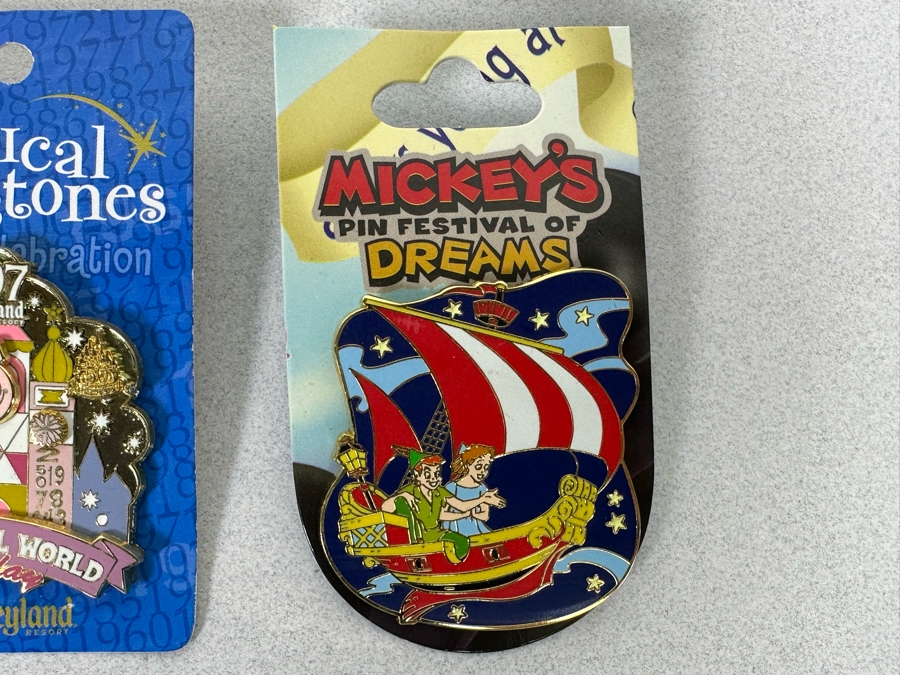 Collection Of Vintage Disneyland Trading Pins New On Cards [Photo 12]