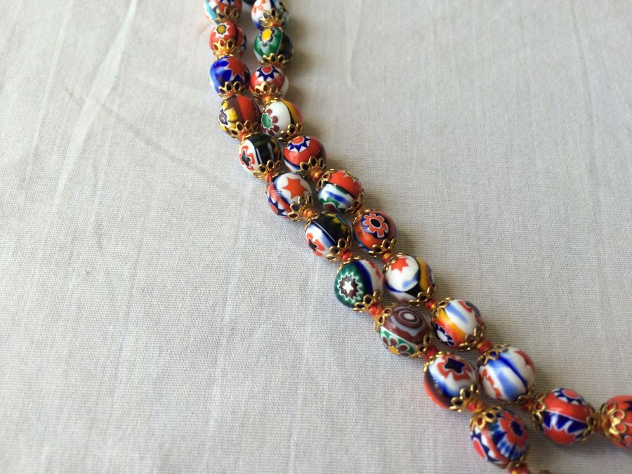Italian Glass Bead Necklace [Photo 9]