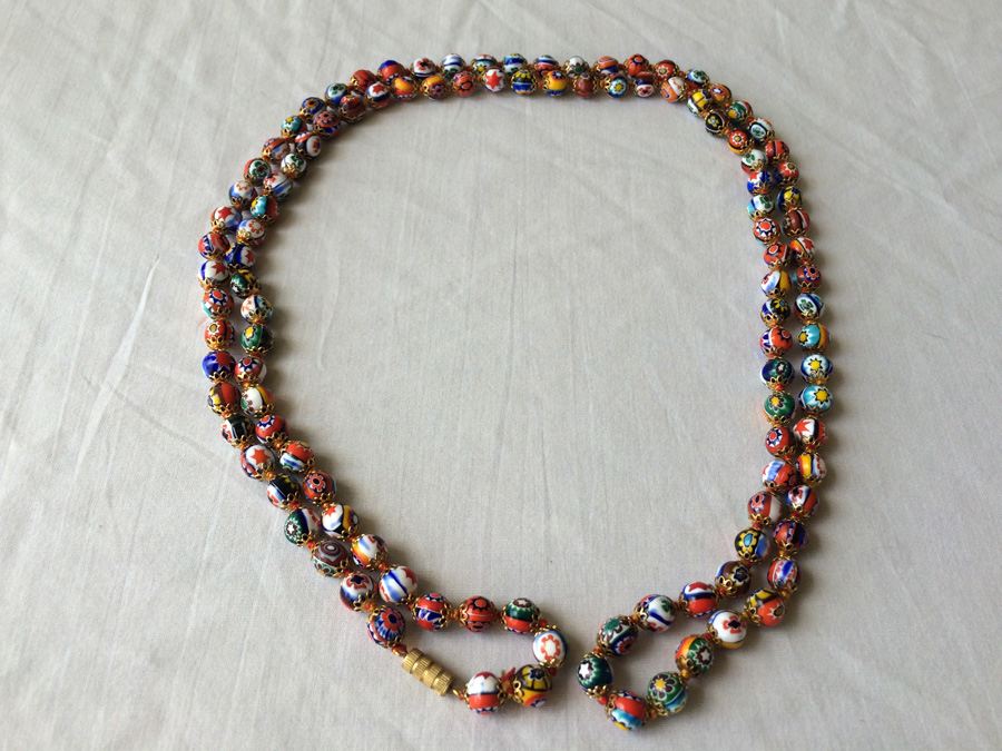 Italian Glass Bead Necklace