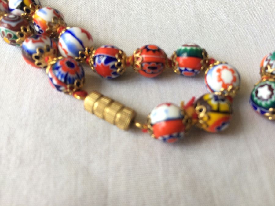 Italian Glass Bead Necklace [Photo 2]