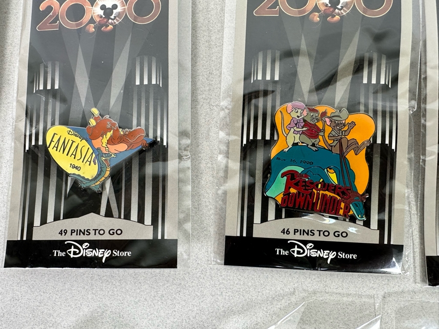 Collection Of Vintage Disneyland Trading Pins New On Cards Year 2000 Millennium Countdown [Photo 10]