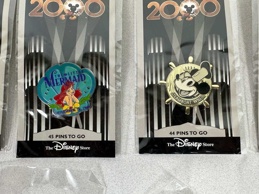 Collection Of Vintage Disneyland Trading Pins New On Cards Year 2000 Millennium Countdown [Photo 11]