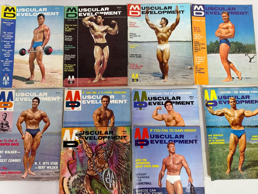 Vintage 1965-1971 Muscular Development (Bodybuilding) Magazines
