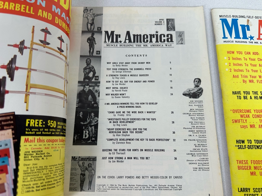 Vintage 1961-1963 Mr. America (Bodybuilding) Magazines [Photo 7]