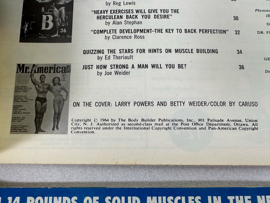 Vintage 1961-1963 Mr. America (Bodybuilding) Magazines [Photo 8]