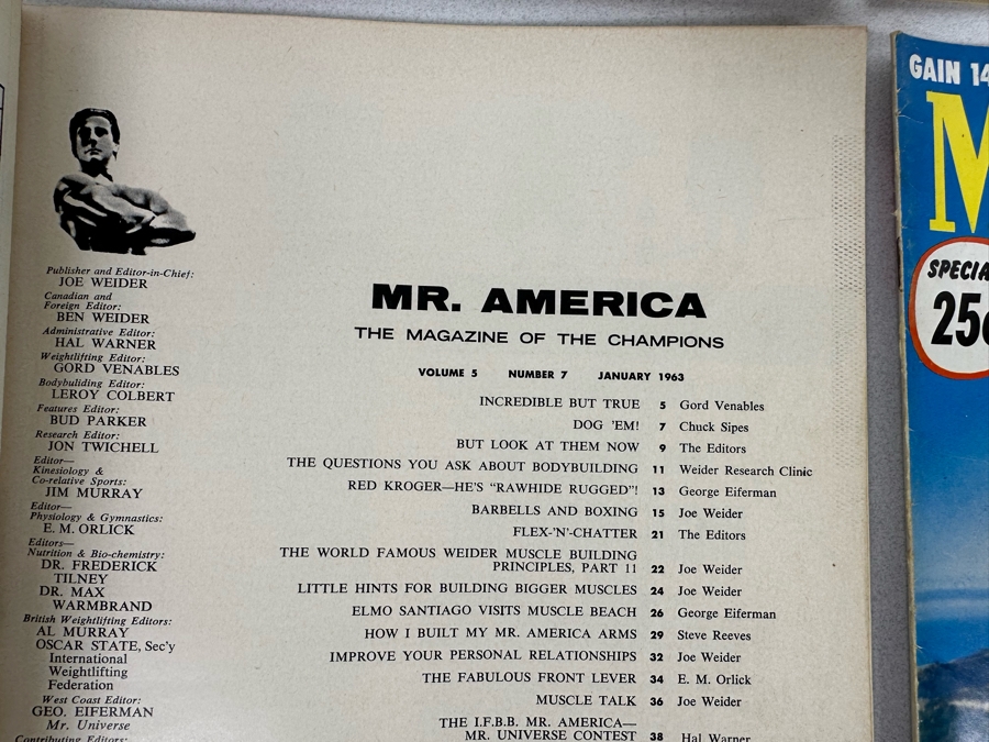 Vintage 1961-1963 Mr. America (Bodybuilding) Magazines [Photo 12]