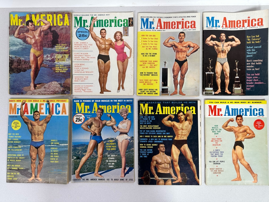 Vintage 1961-1963 Mr. America (Bodybuilding) Magazines