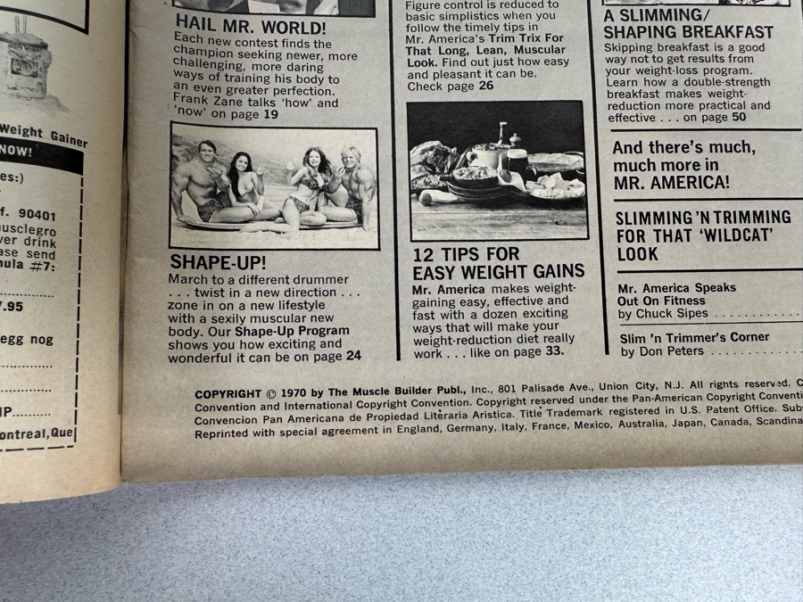 Vintage 1967-1970 Mr. America (Bodybuilding) Magazines [Photo 19]