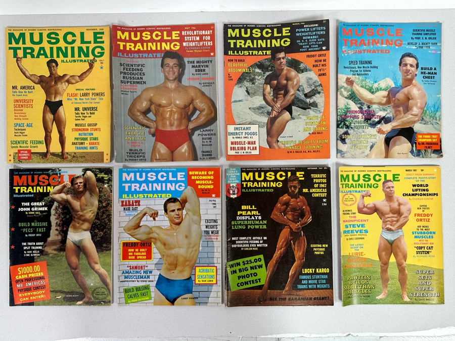 Vintage 1965-1967 Muscle Training Illustrated (Bodybuilding) Magazines