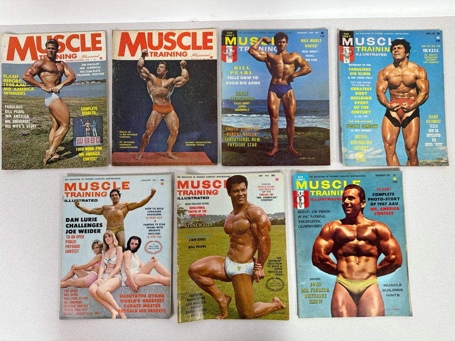 Vintage 1967-1969 Muscle Training Illustrated (Bodybuilding) Magazines