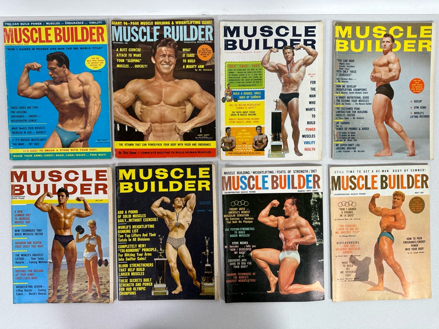 Vintage 1962-1963 Muscle Builder (Bodybuilding) Magazines [Photo 2]