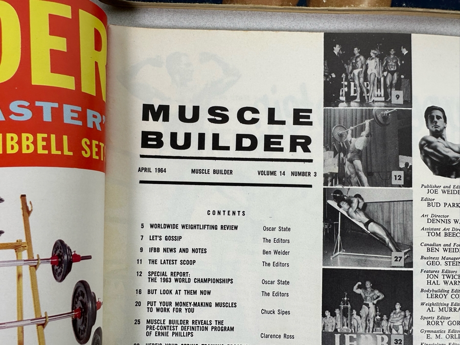 Vintage 1963-1964 Muscle Builder (Bodybuilding) Magazines [Photo 10]