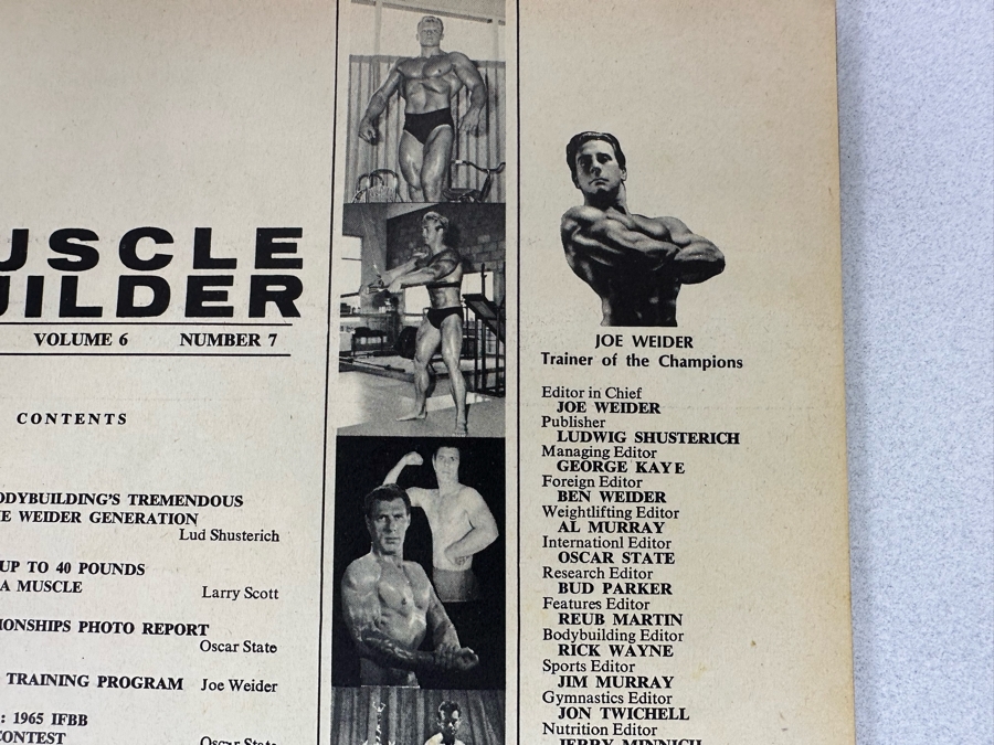 Vintage 1964-1965 Muscle Builder (Bodybuilding) Magazines [Photo 15]